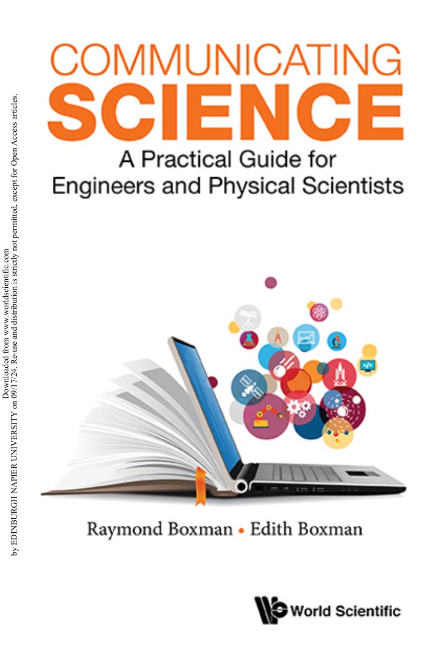 Communicating Science : A Practical Guide for Engineers and Physical Scientists (286 pages)