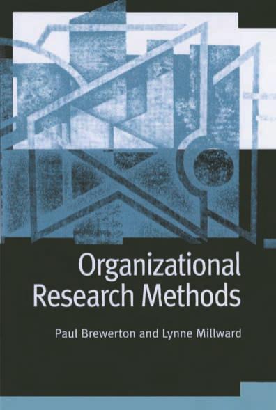 Organizational Research Methods A Guide for Students and Researchers