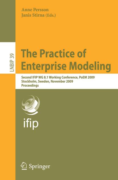 The Practice of Enterprise Modeling (Lecture Notes in Business Information Processing, 39)