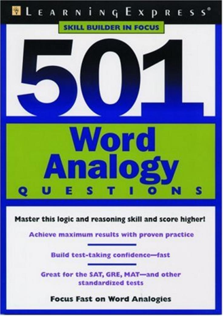 501 Word Analogy Questions