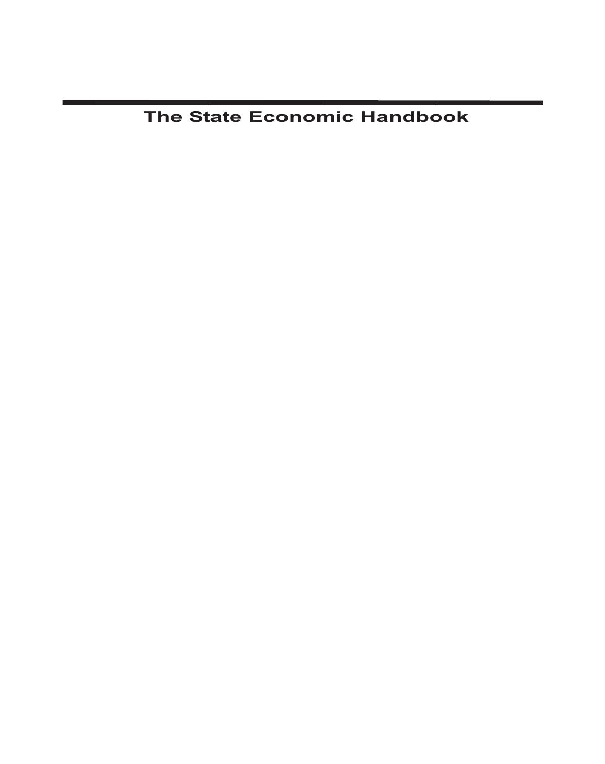 The State Economic Handbook, 2008 Edition