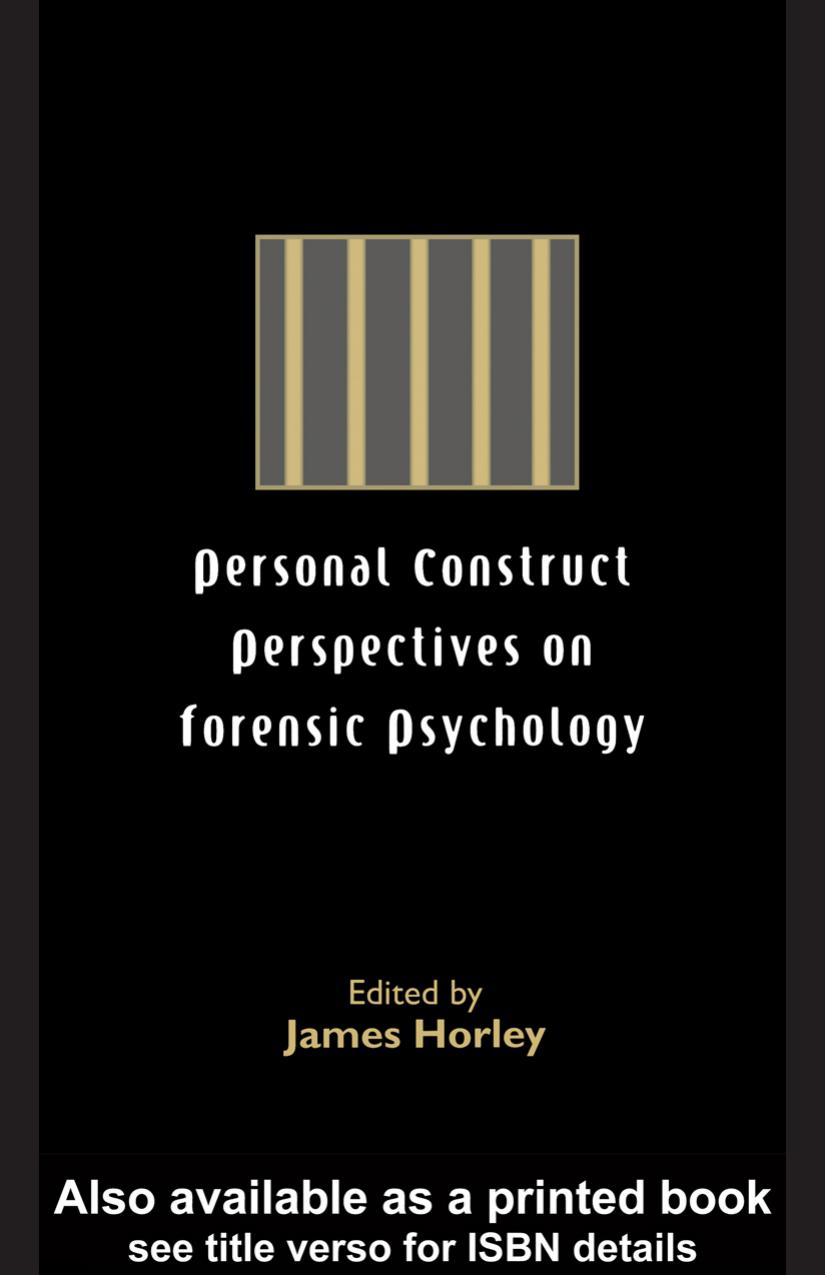 Personal Construct Perspectives on Forensic Psychology
