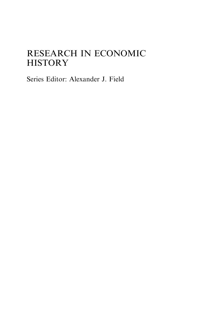 Research in economic history