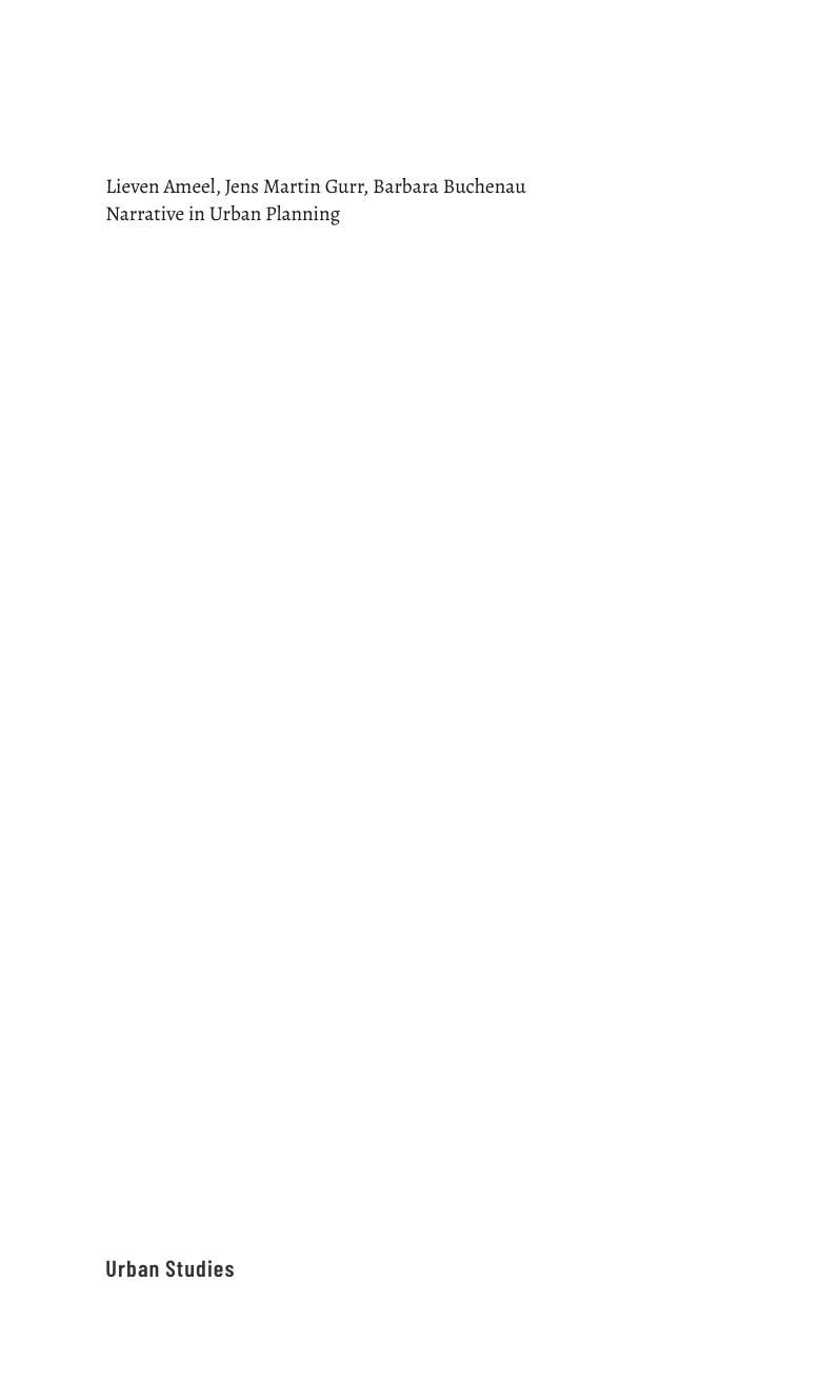 Narrative in Urban Planning A Practical Field Guide