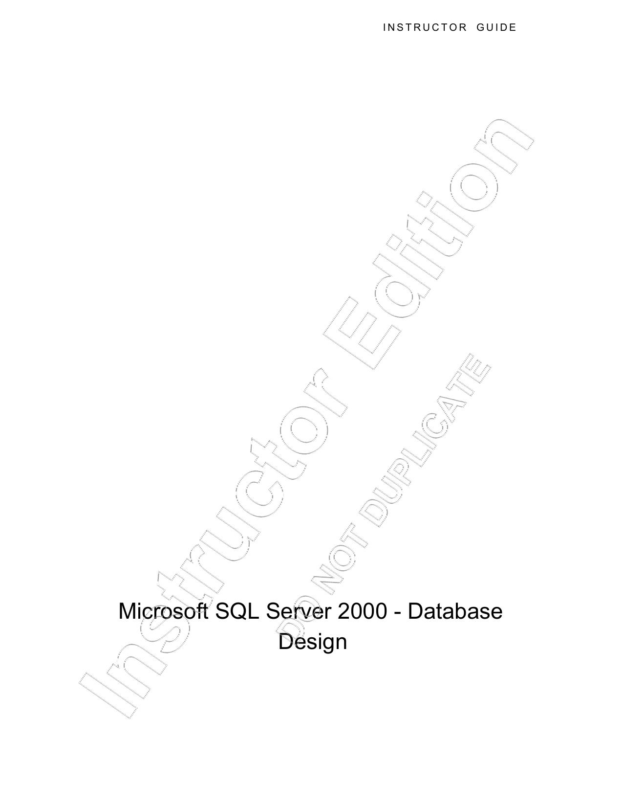Microsoft SQL Server 2000