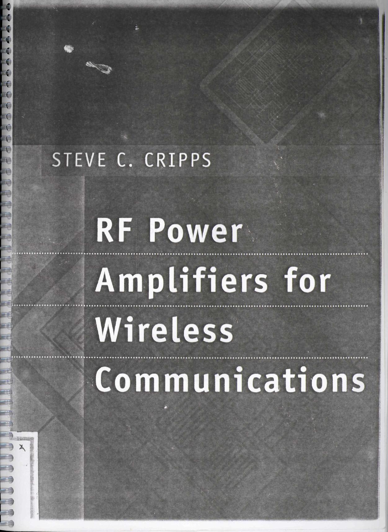 Artech.House,.RF.Power.Amplifiers.for.Wireless.Communications.(1999).[0890069891]