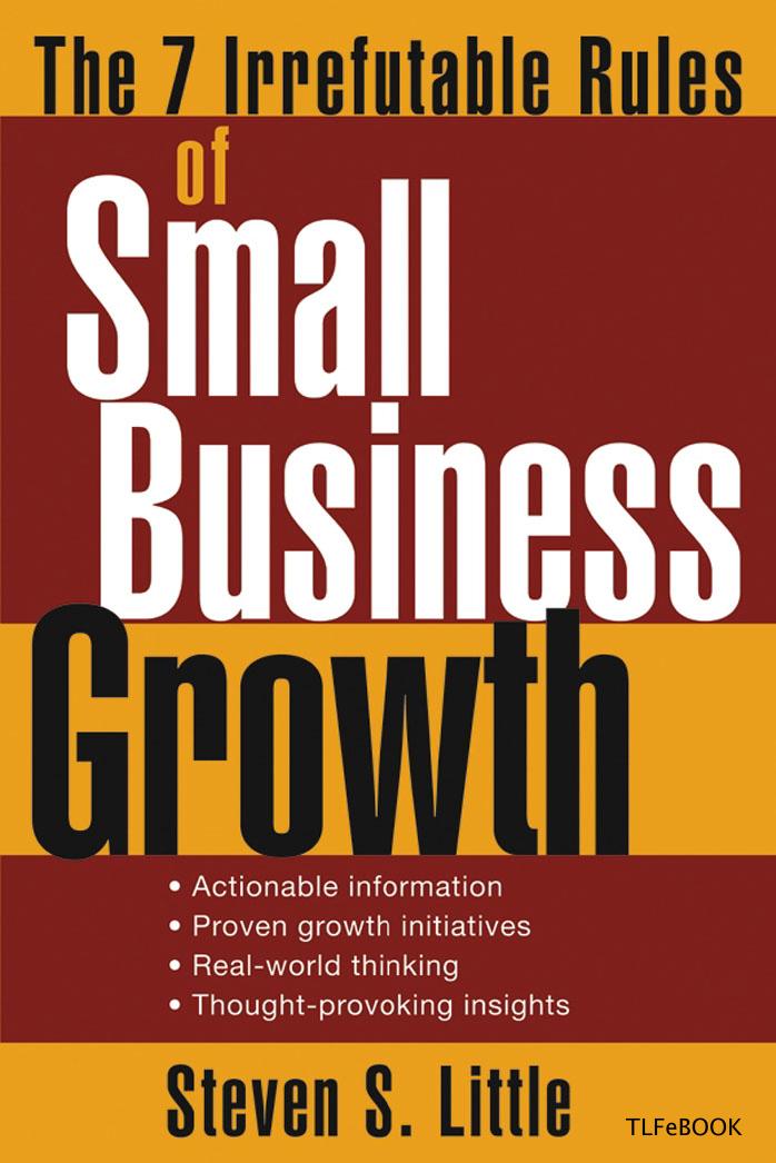 John Wiley & Sons - The 7 Irrefutable Rules of Small Business Growth