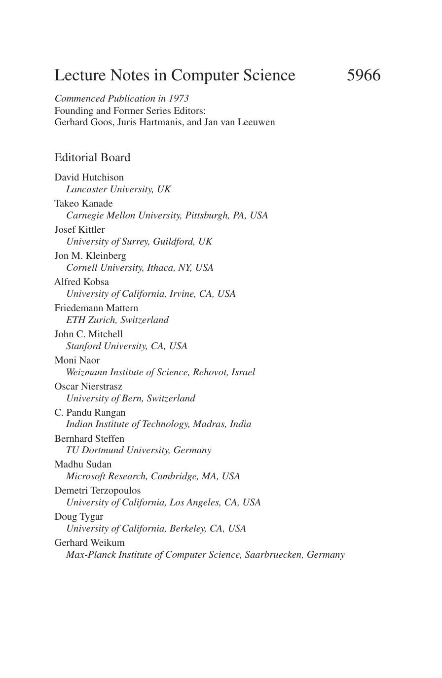 (Lecture Notes in Computer Science 5966 Information Systems and Applications, incl. Internet Web, and HCI) Maurice Herlihy (auth.), Tomasz Janowski, Hrushikesha Mohanty (eds.)