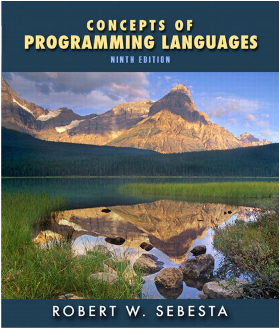 Concepts of Programming Languages, 9th Edition