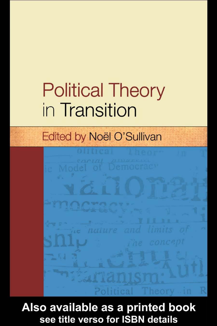 Political Theory in Transition