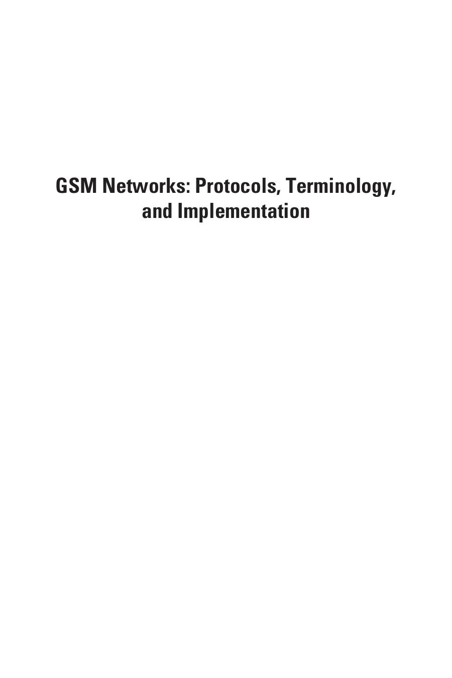 Artech House - GSM Networks