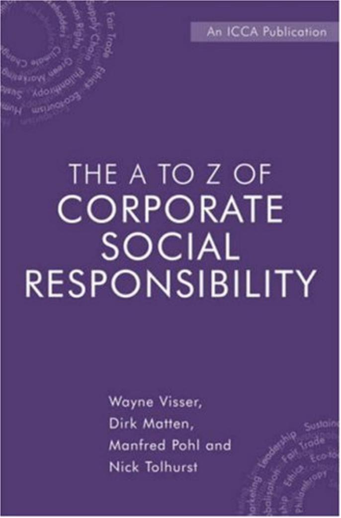 THE A TO Z OF CORPORATE SOCIAL RESPONSIBILITY