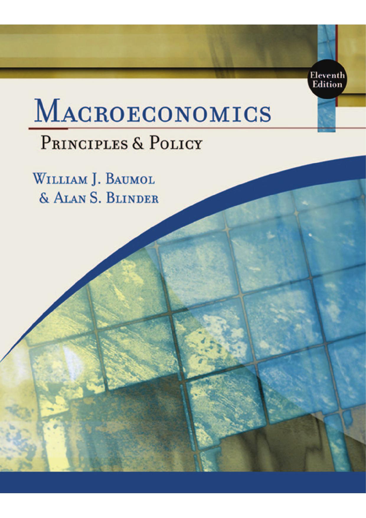 Macroeconomics: Principles and Policy (11th Edition)