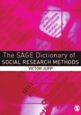 Dictionary of Social Research Methods