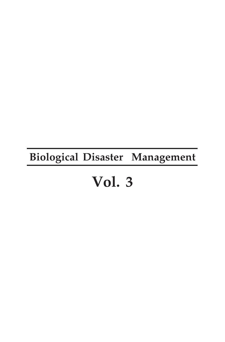 Biological Disaster Management Vol. 3 (Final).pmd