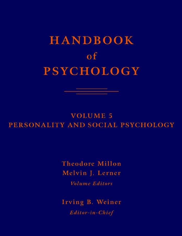 Handbook of psychology