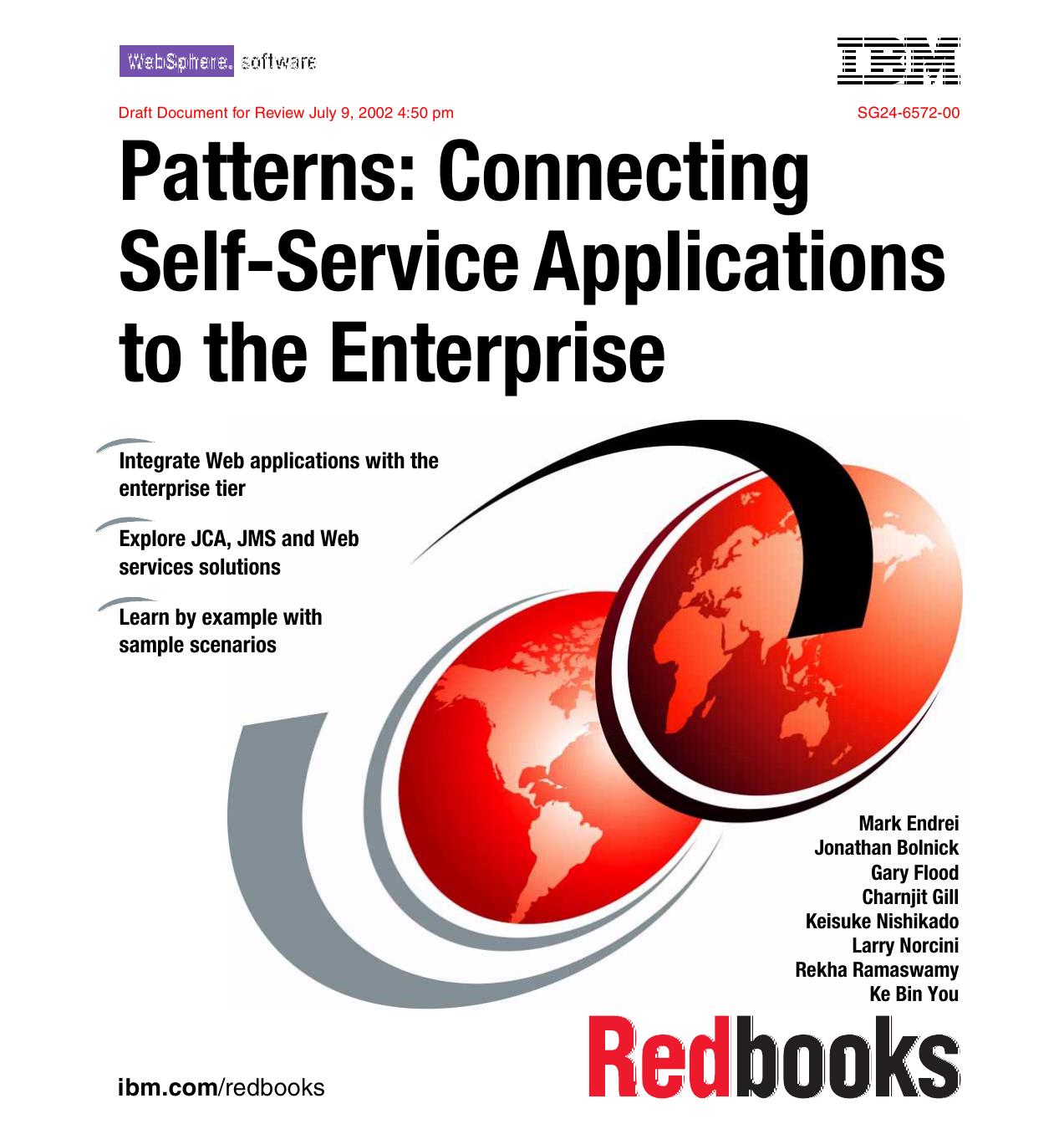 Patterns: Connecting Self-Service Applications to the Enterprise