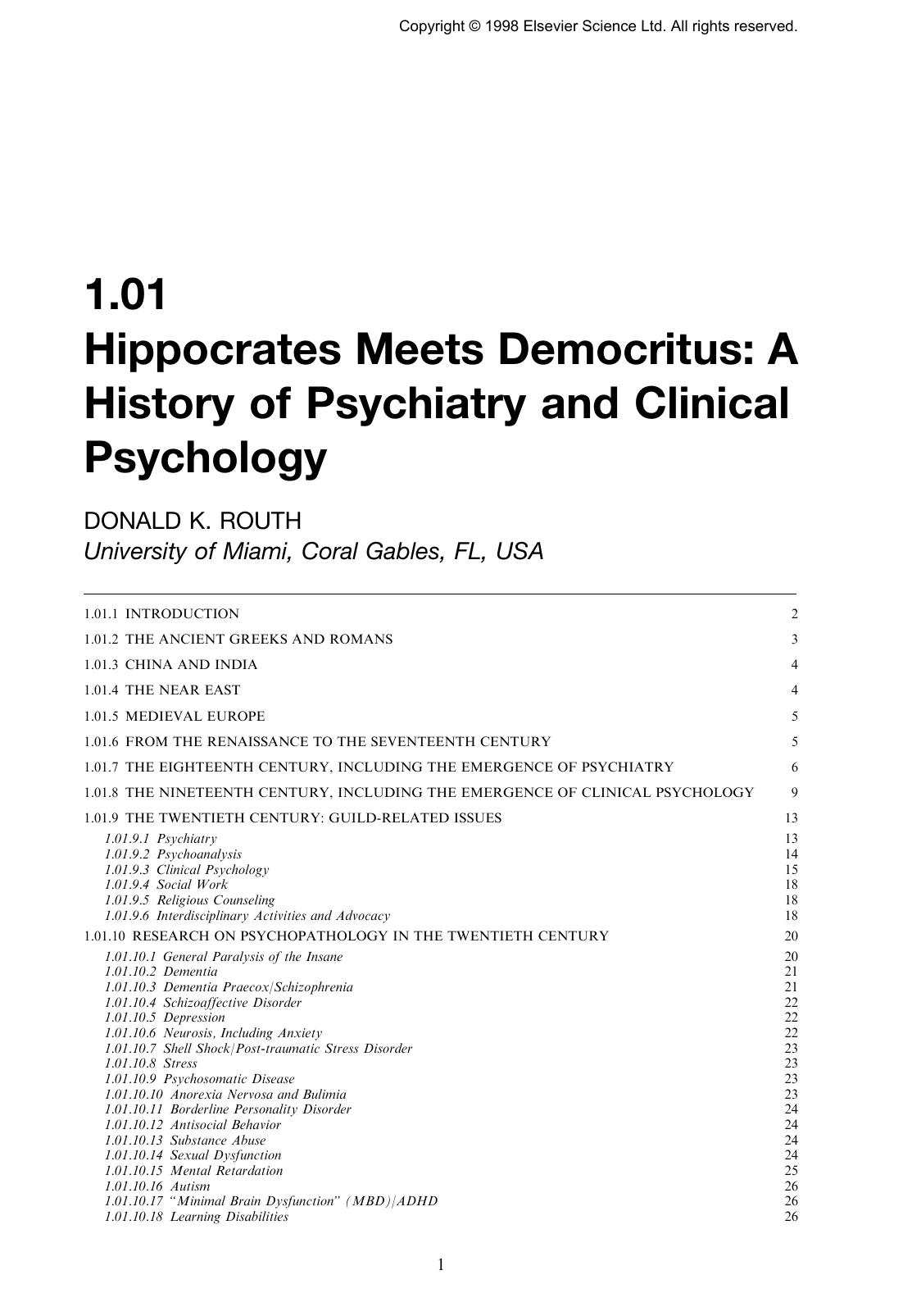 Comprehensive Clinical Psychology : 11-Volume Set