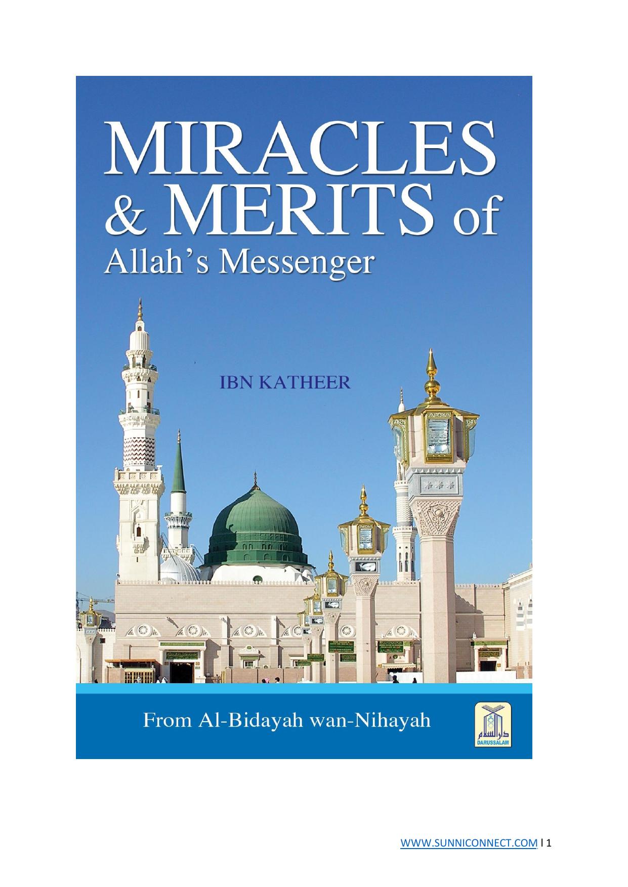 Miracles & Merits Of Allah's Messenger (Peace and Blessings of Allah be upon him)