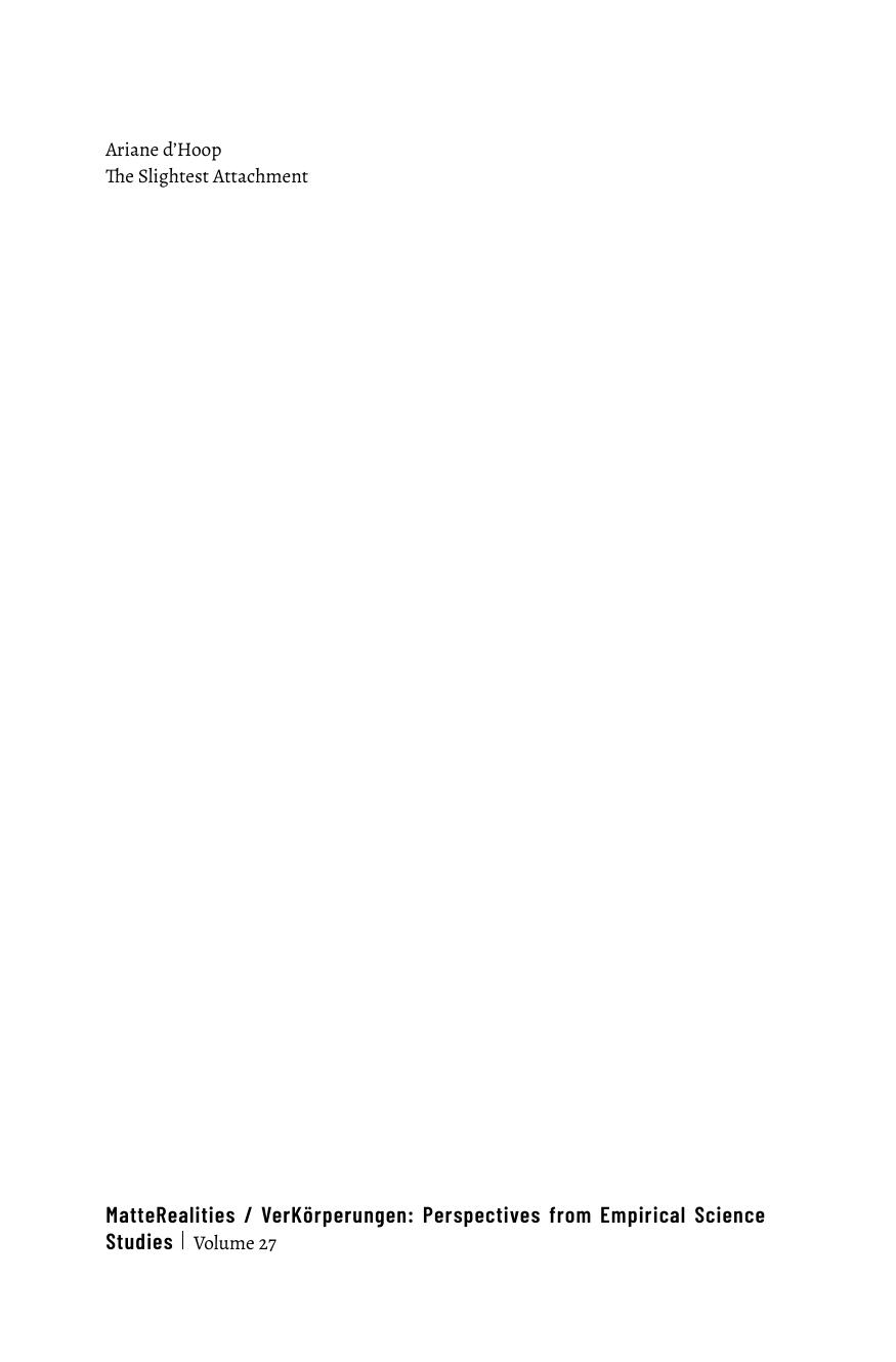 The Slightest Attachment When Psychiatric Spaces Enact Affinities