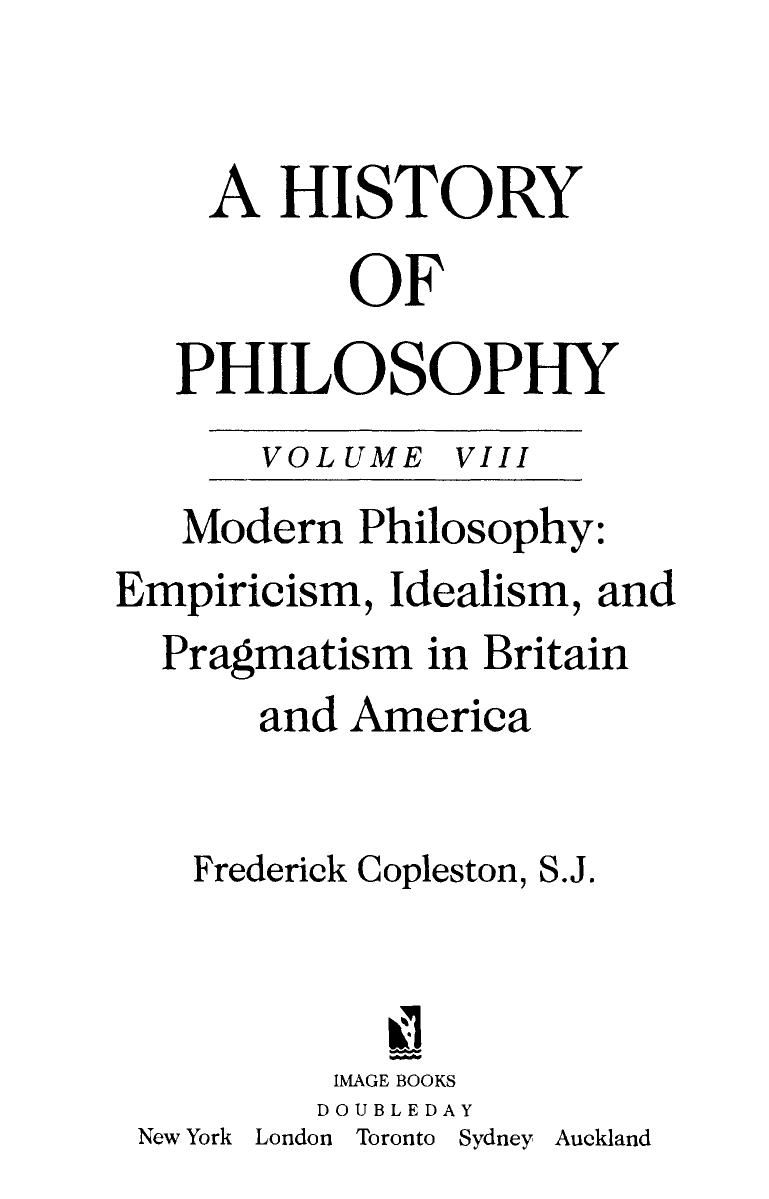 A History of Philosophy
