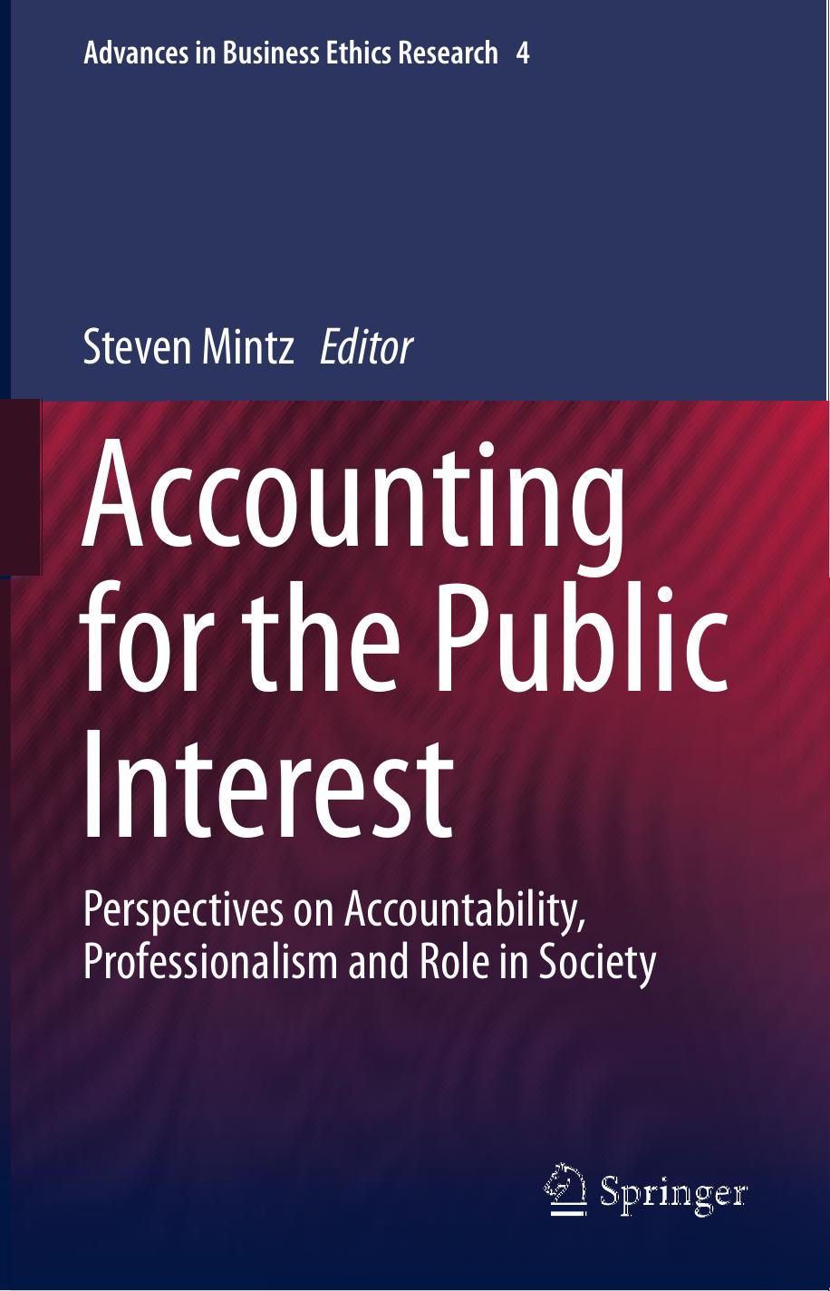 Accounting for the Public Interest