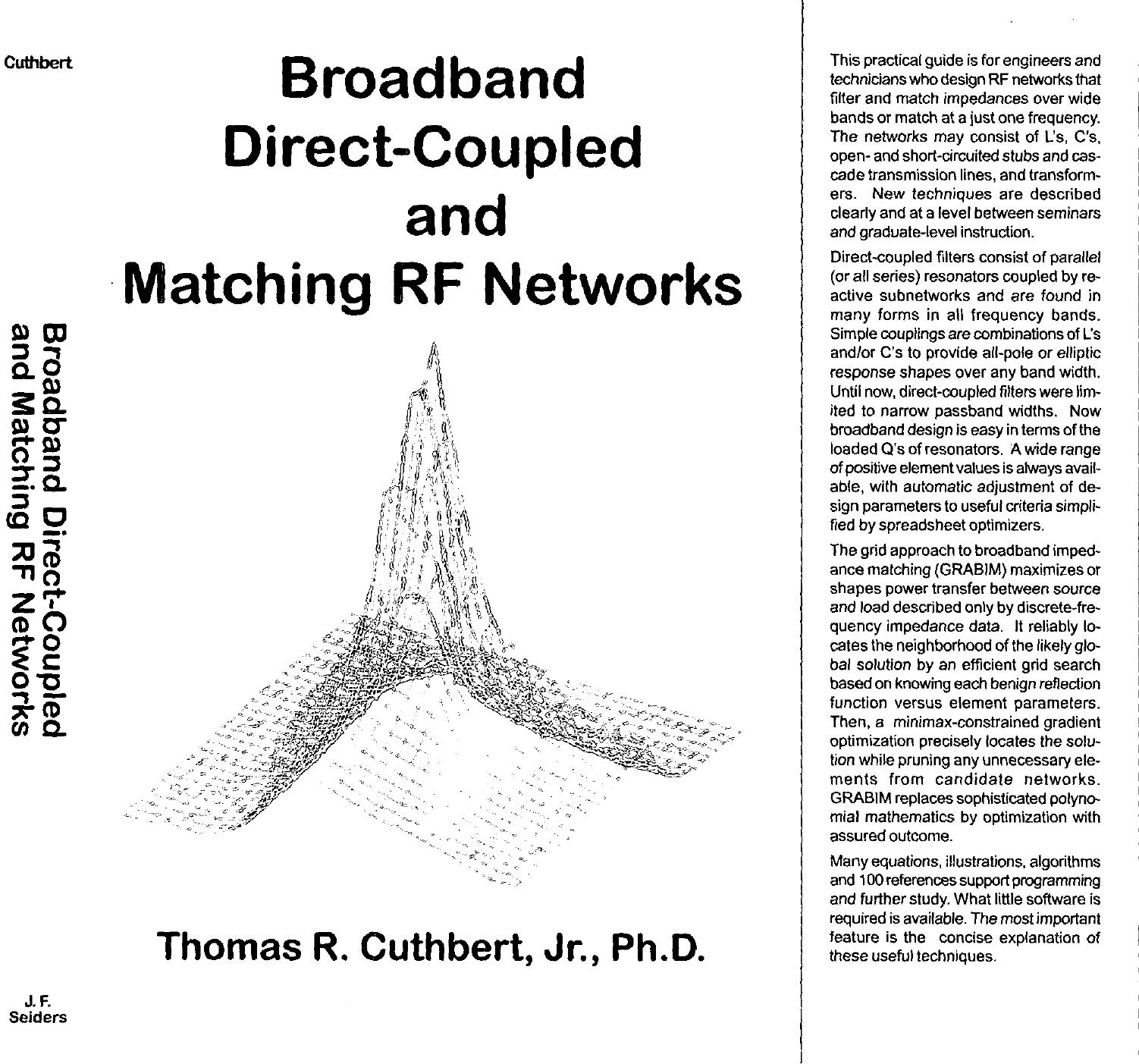 Broadband direct coupled and matching RF networks