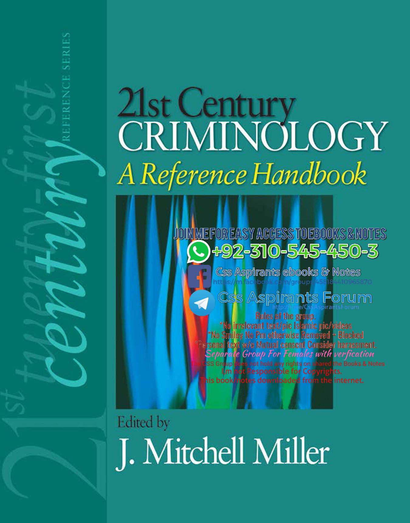 21st Century Criminology: A Reference Handbook