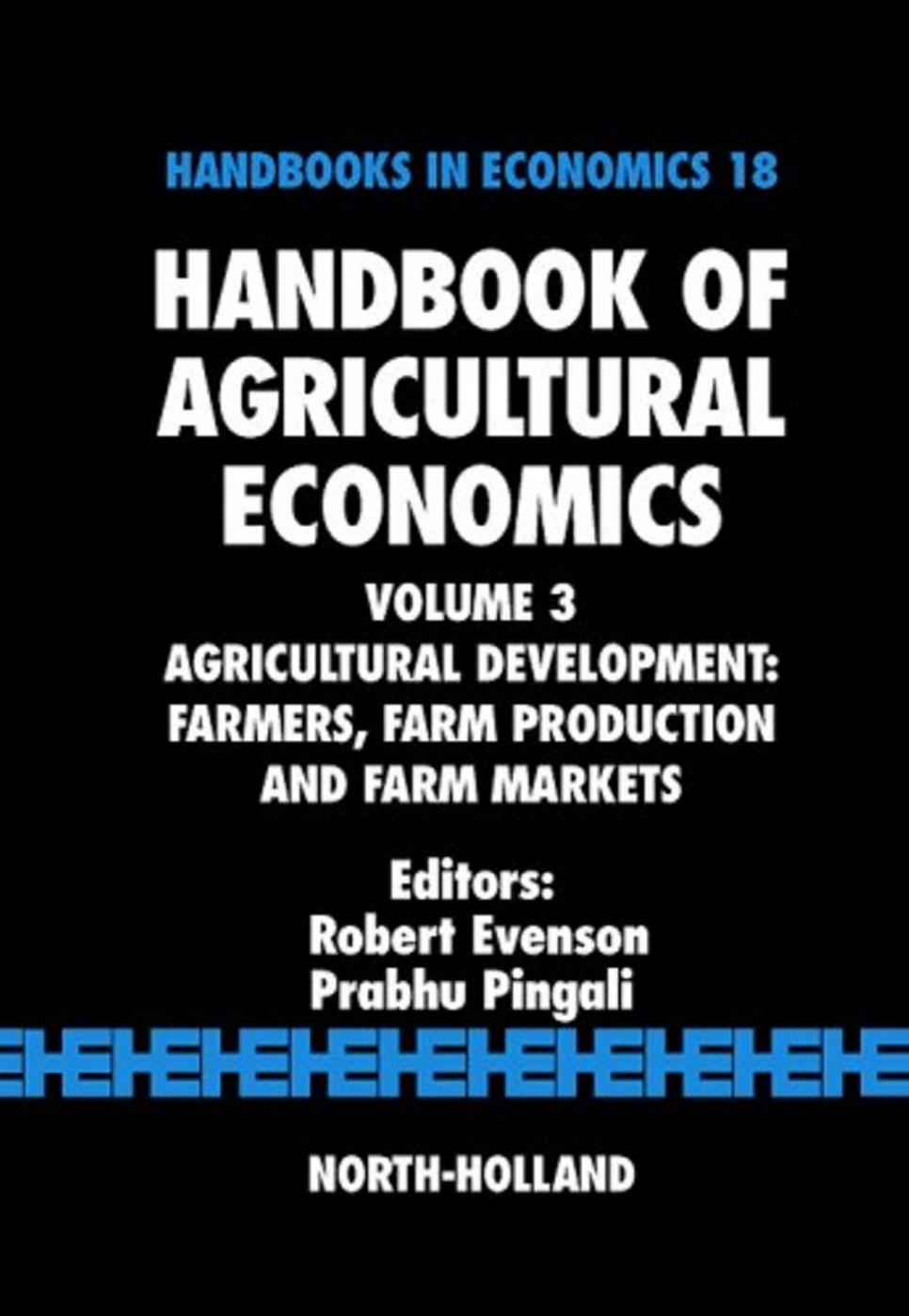 Handbook of Agricultural Economics Vol. 3