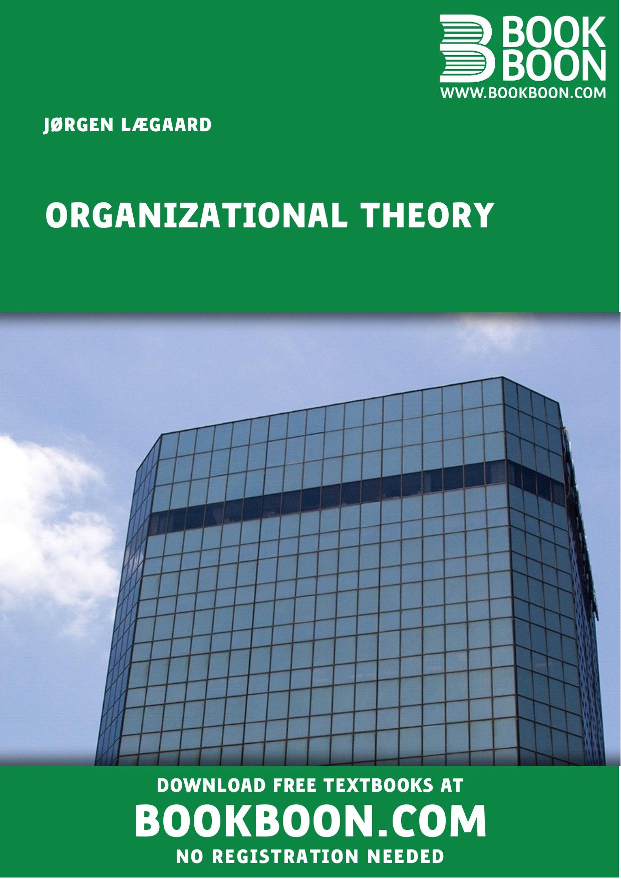 Organizational Theory