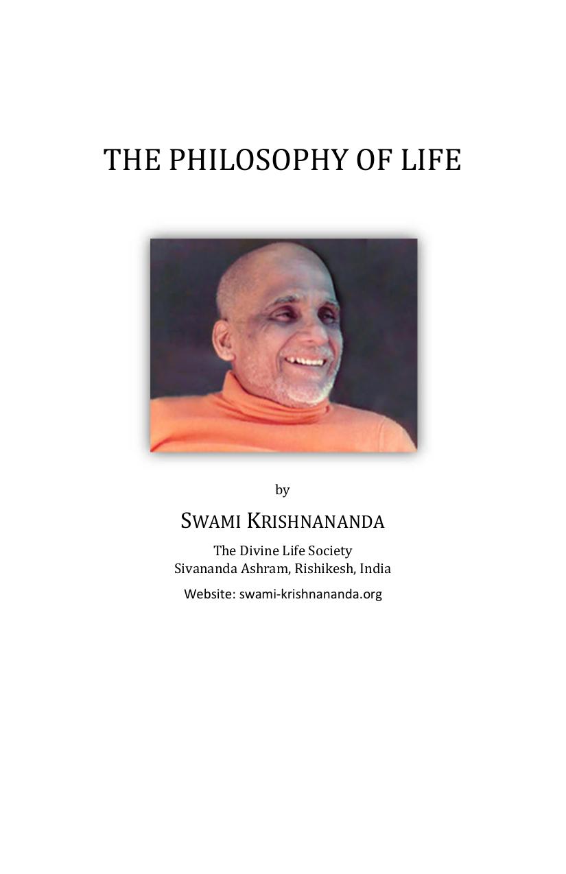 The Philosophy of Life