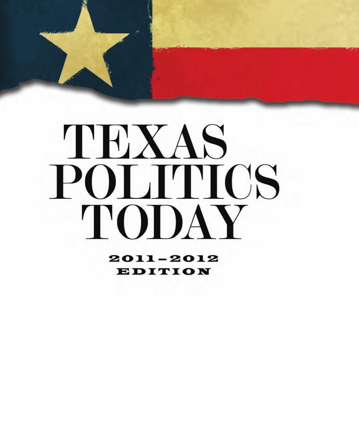 Texas Politics Today, 2011-2012 Edition 2011