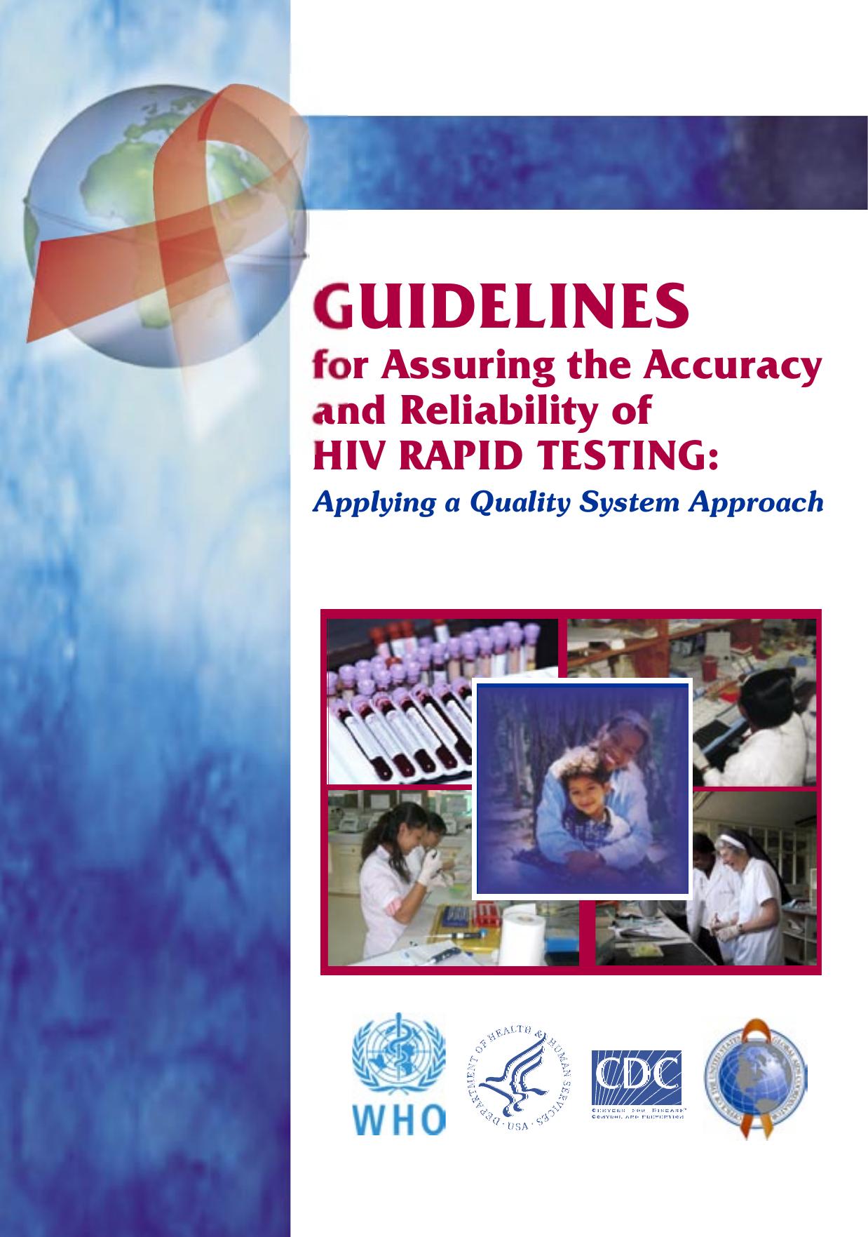 GUIDELINES for Assuring the Accuracy and Reliability of HIV RAPID TESTING