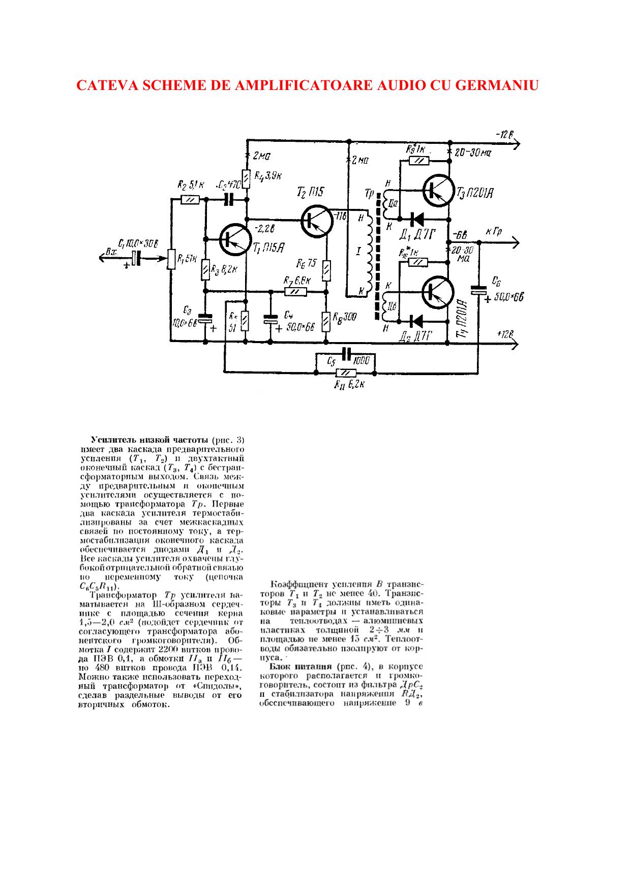 AMPLIFICATOARE AUDIO Ge