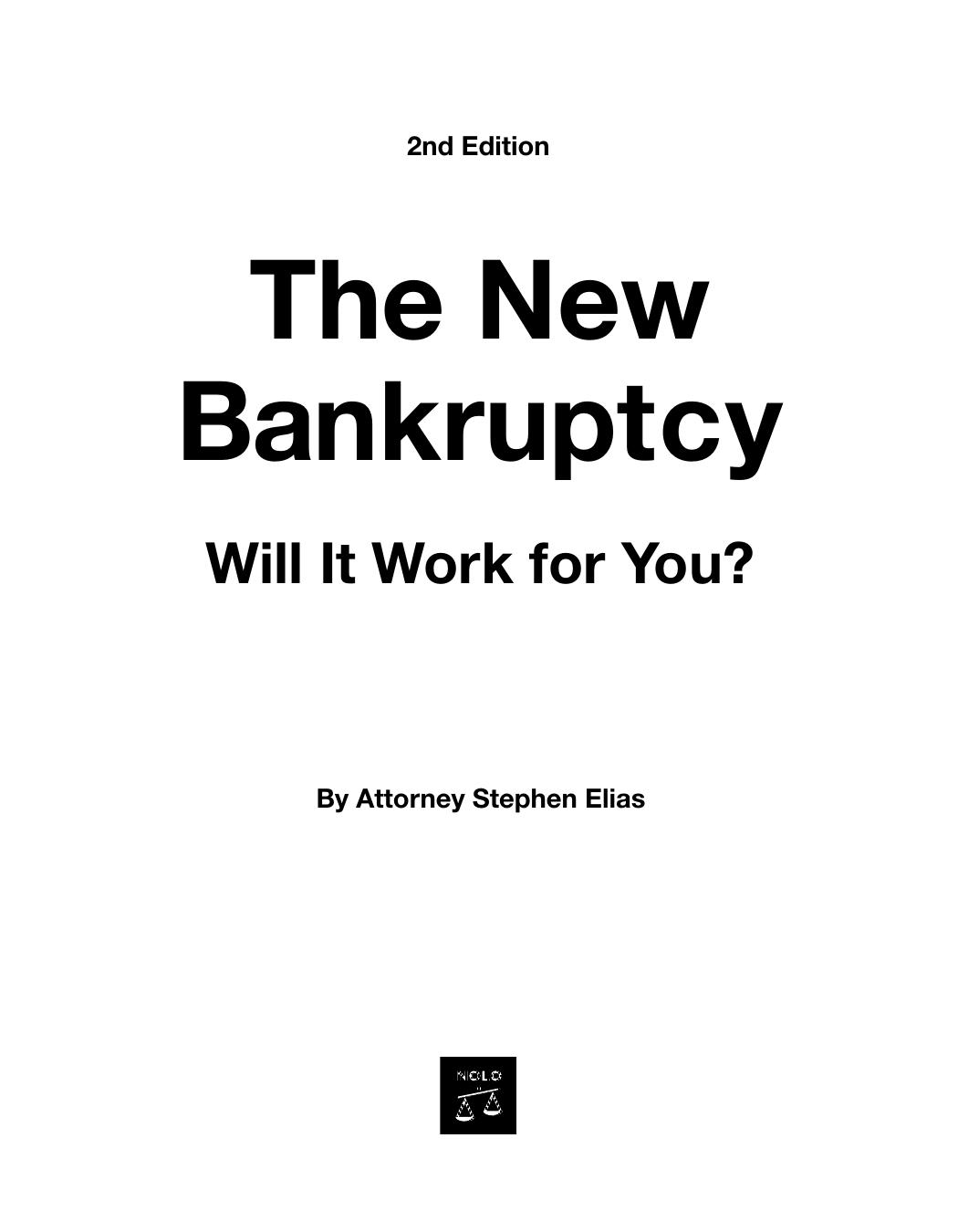 The New Bankruptcy