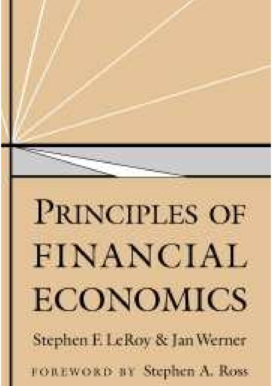 Principles of Financial Economics