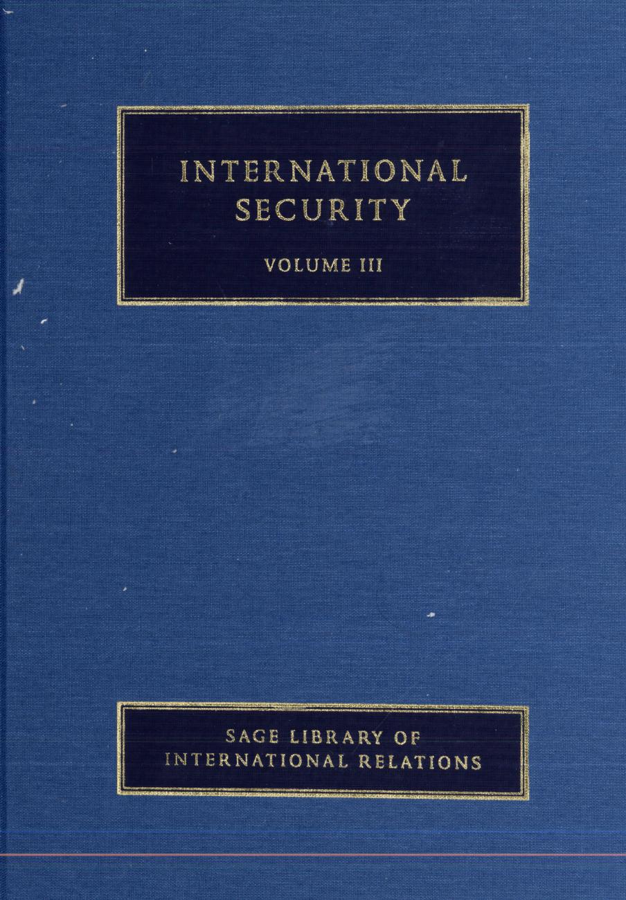 Widening Security (SAGE Library of International Relations, International Security Volume III)
