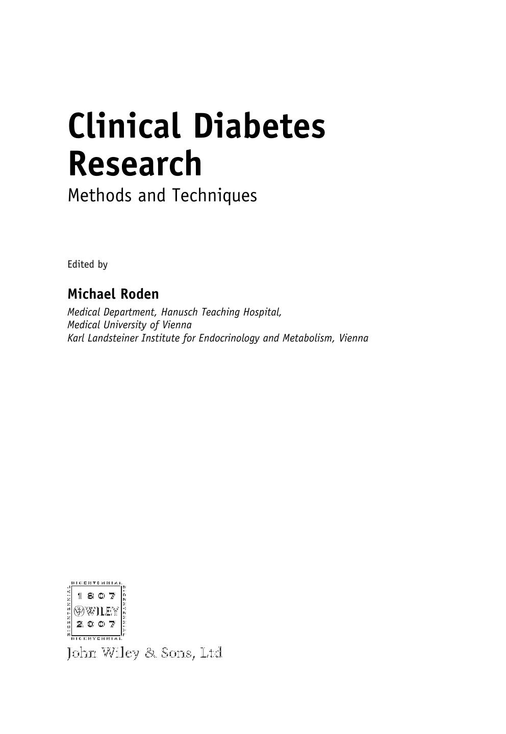 Clinical Diabetes Research
