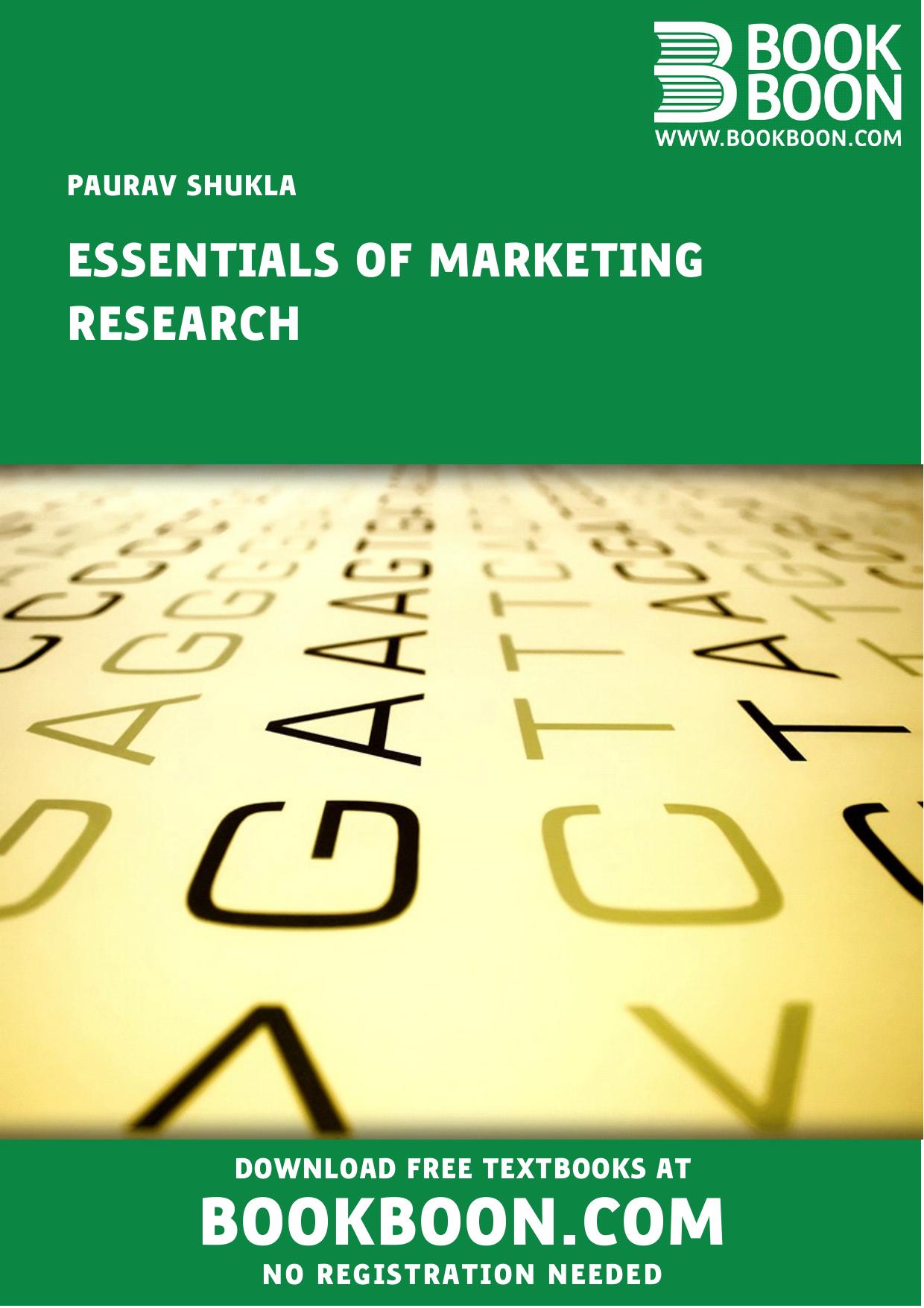 Essentials of Marketing Research