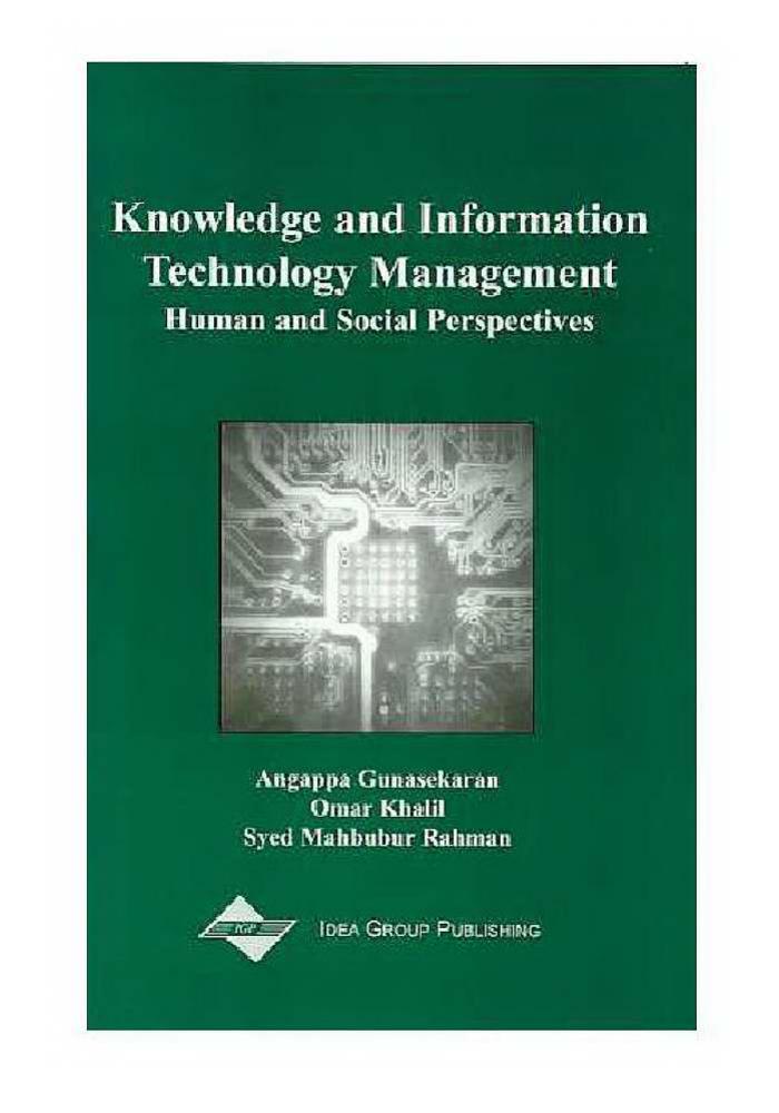 Knowledge and Information Technology Management: Human and Social Perspectives