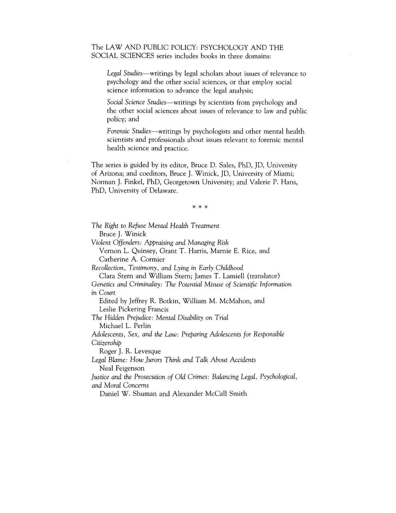 Scotia J. Hicks, Bruce D. Sales