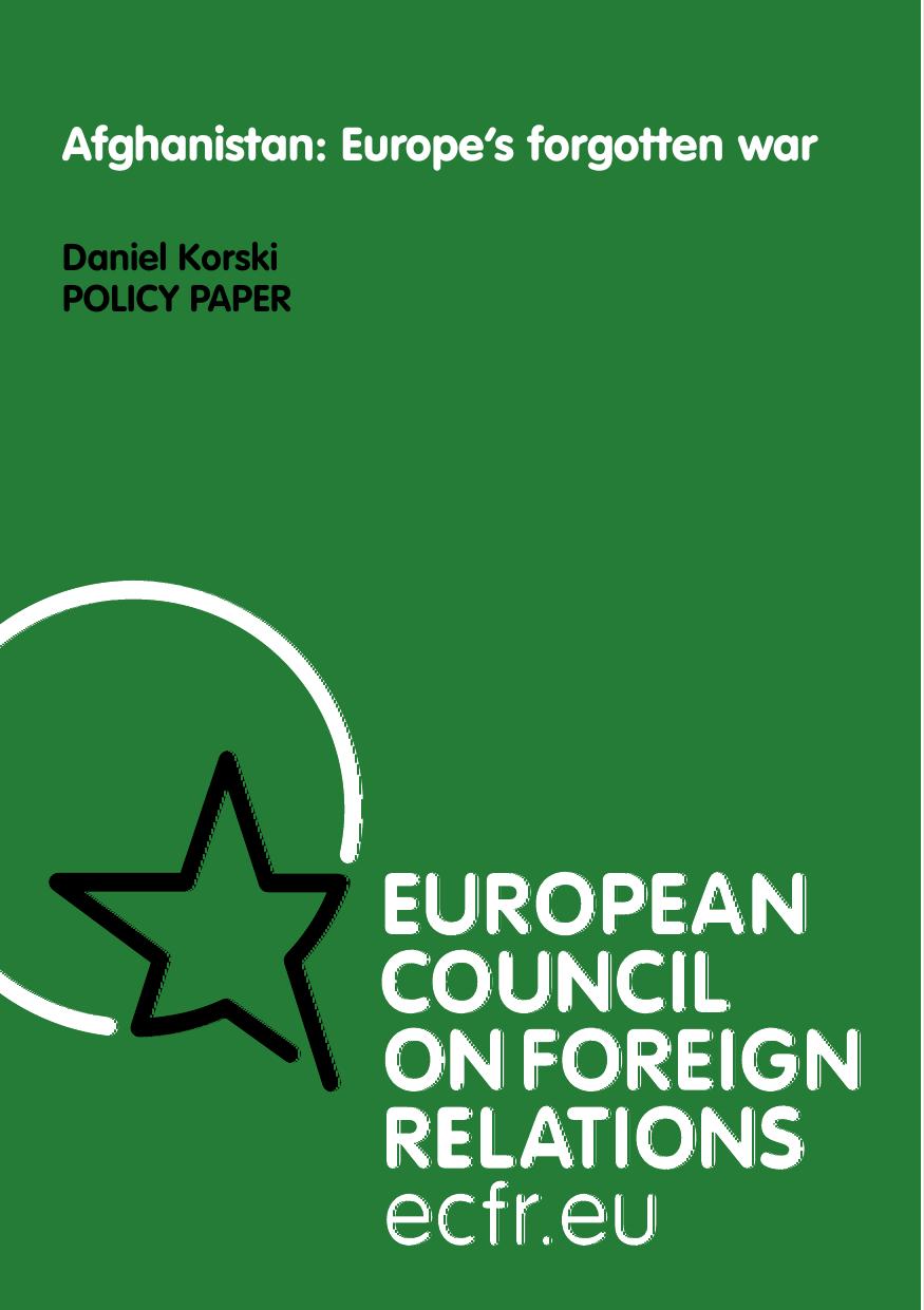 Afghanistan: Europe’s forgotten war