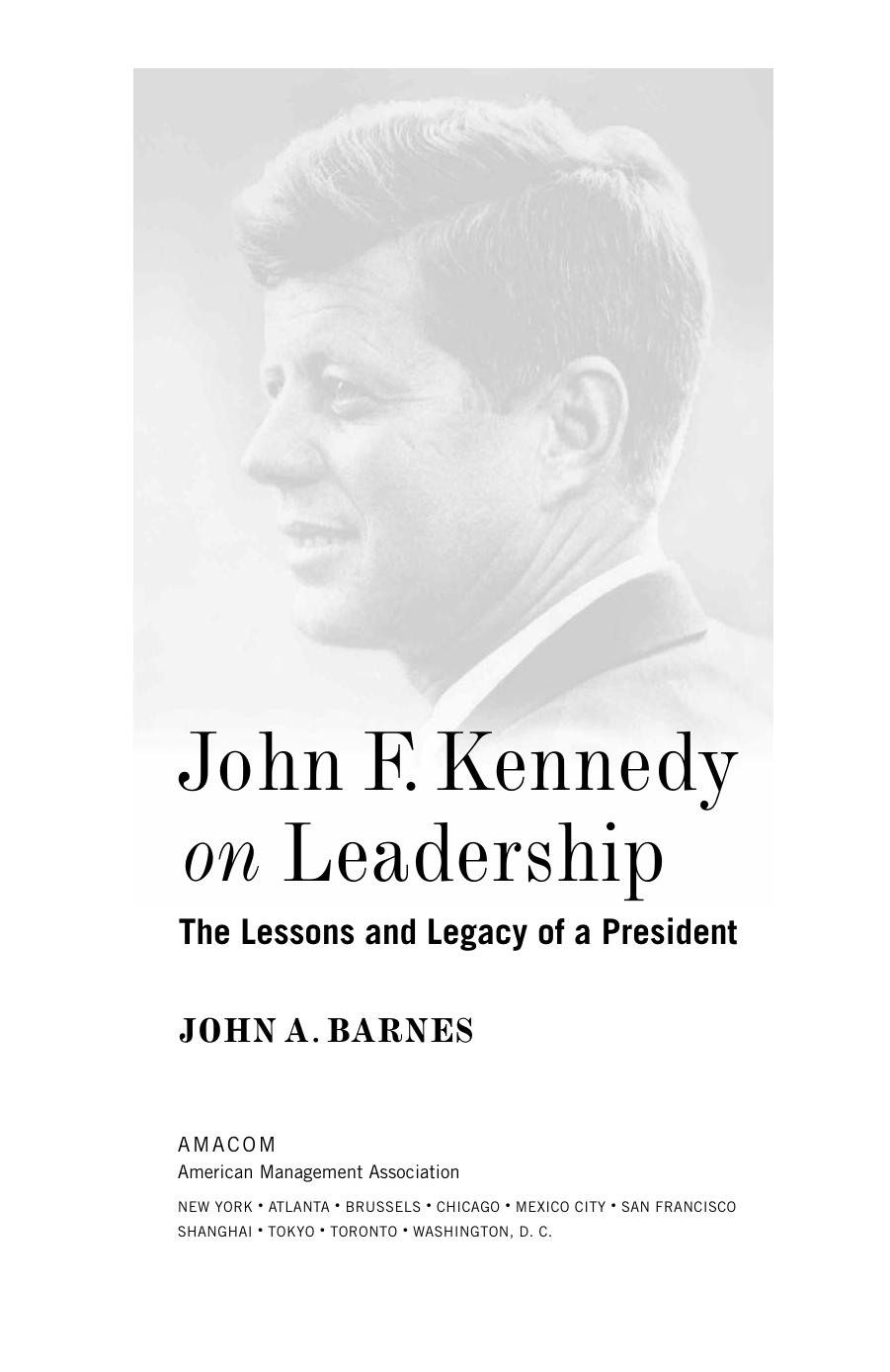 John F. Kennedy on Leadership