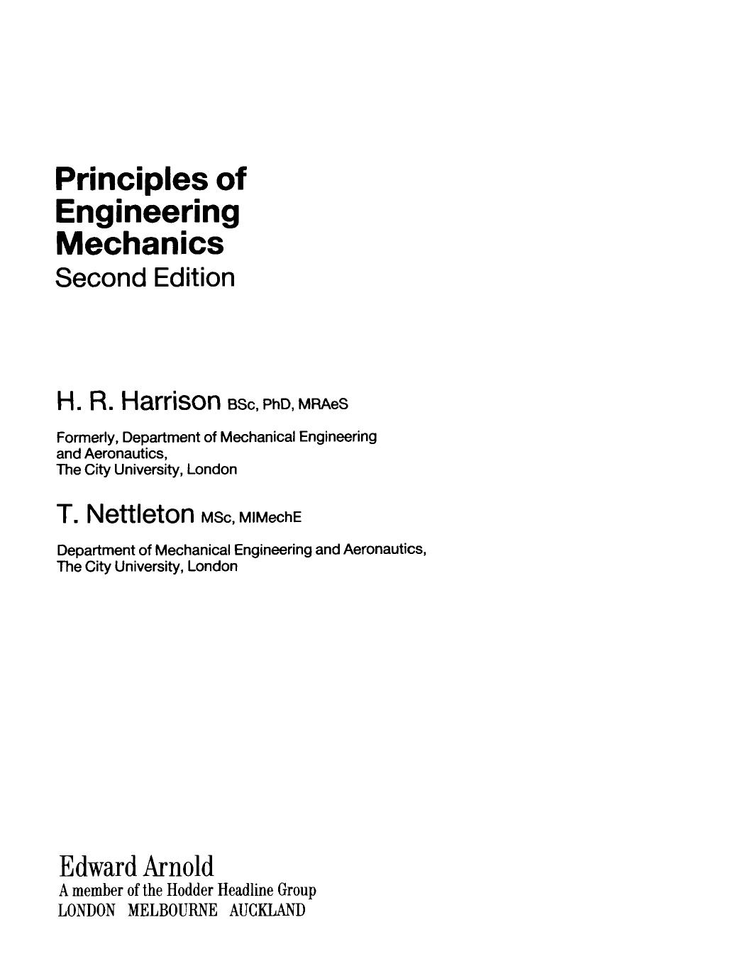 Principles of Engineering Mechanics