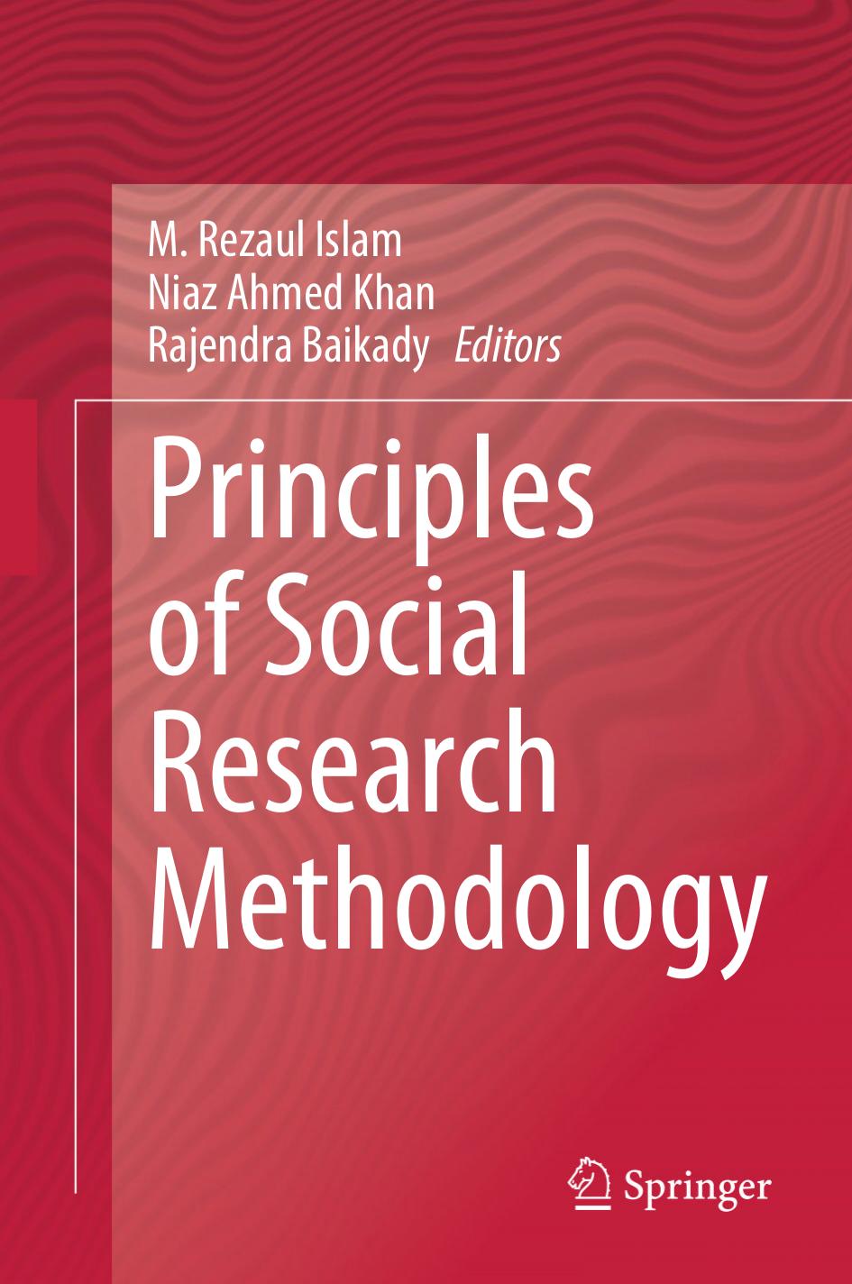 Principles of Social Research Methodology