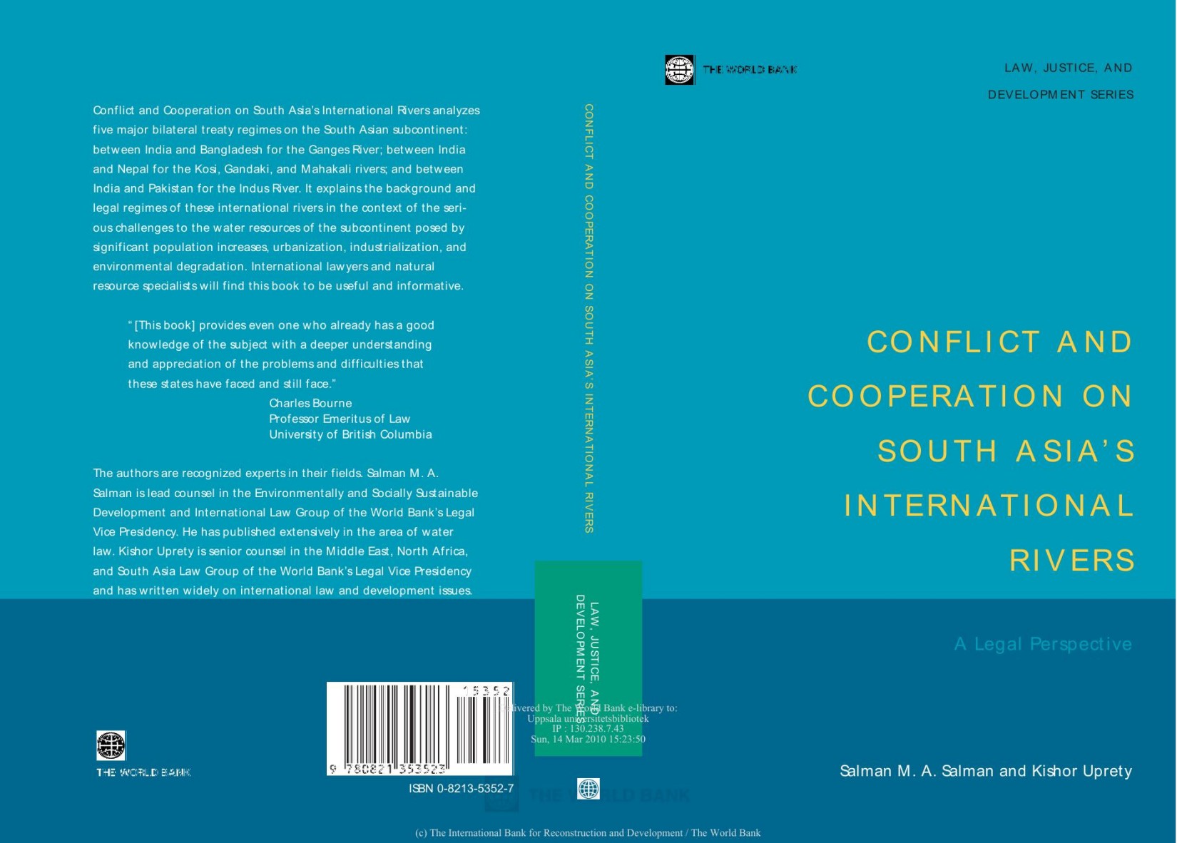 Conflict and Cooperation on South Asia’s International Rivers