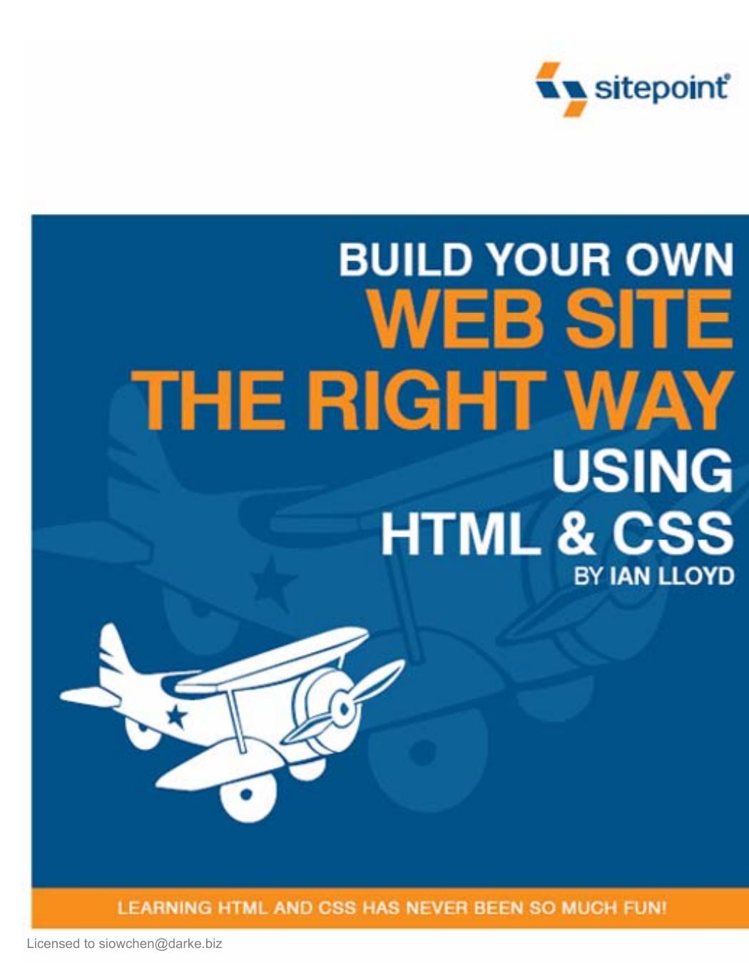 Build Your Own Web Site The Right Way Using HTML & CSS