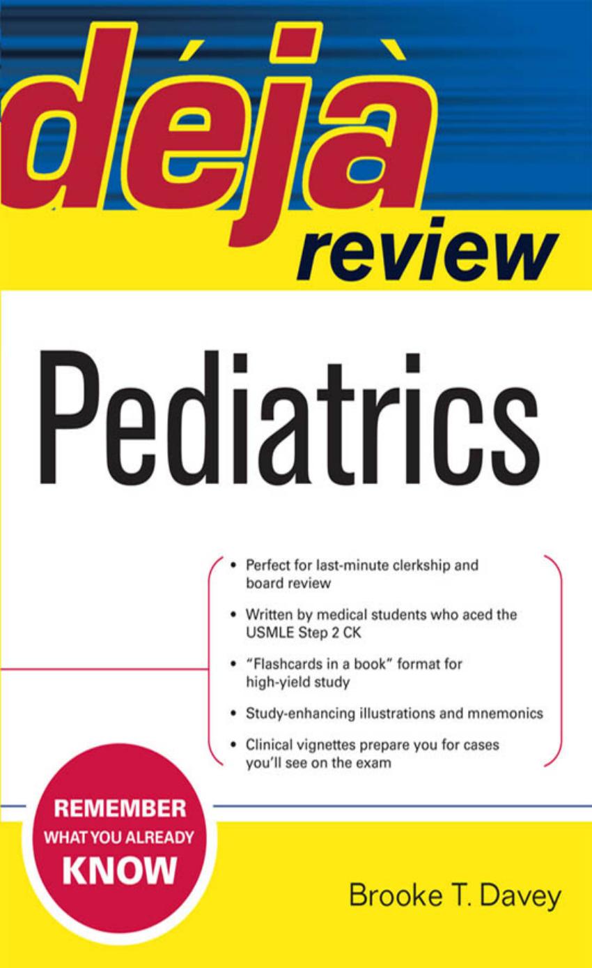 Deja Review : Pediatrics