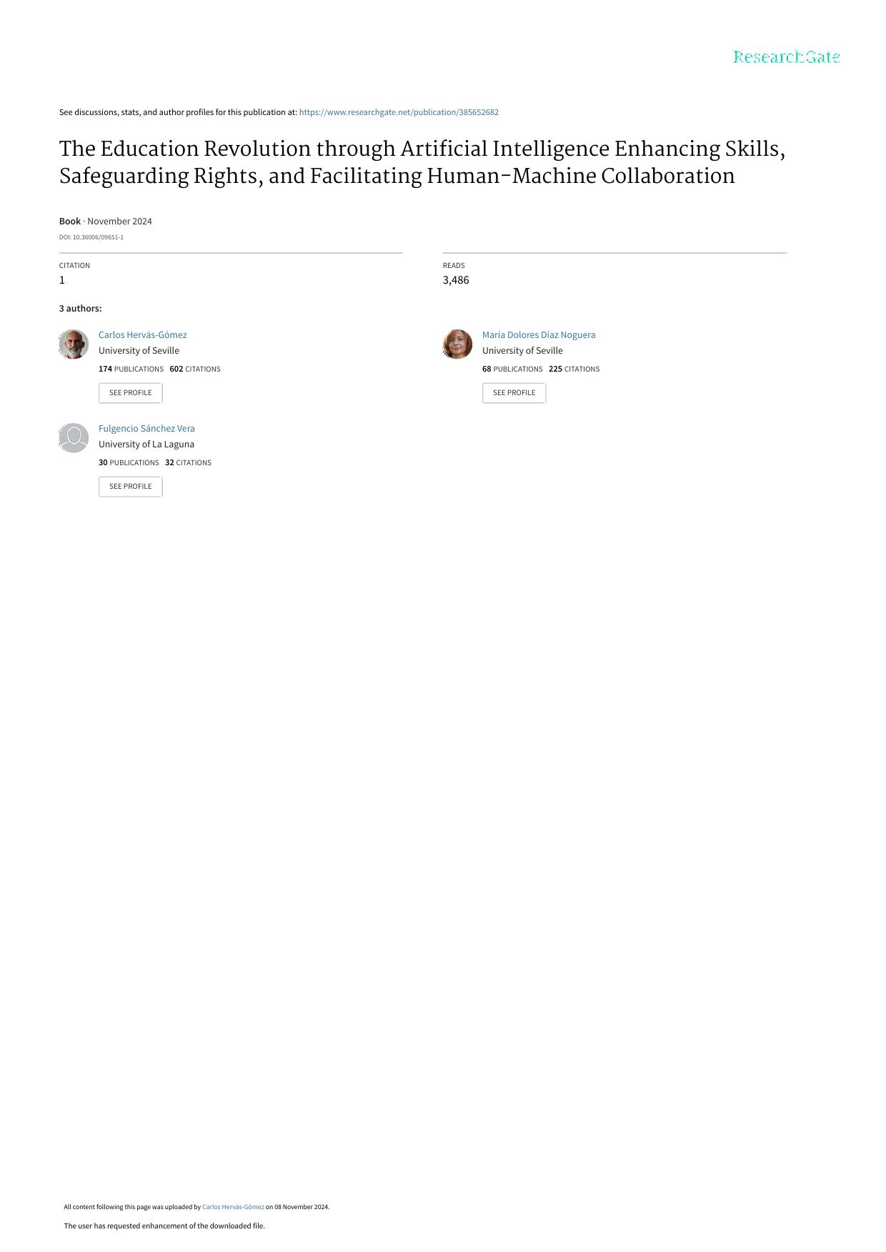 The Education Revolution through Artificial Intelligence