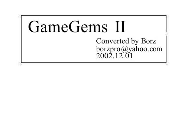 Game Gems 2
